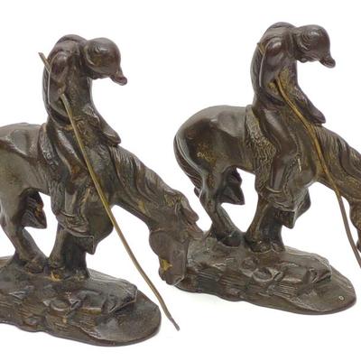 Sale Photo Thumbnail #661: After James Earle Fraser End Of The Trail Bookends