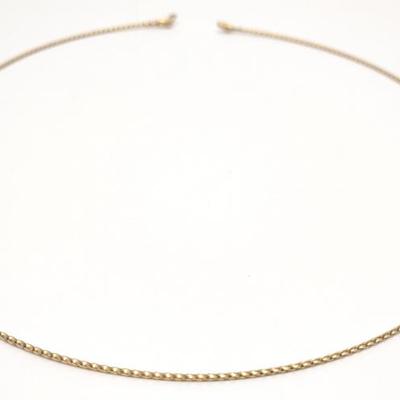 Sale Photo Thumbnail #62: 18K Yellow Gold Woven Wire Necklace (18" long)