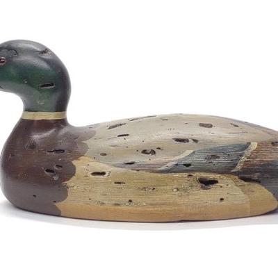 Sale Photo Thumbnail #357: Tom Taber Mallard Drake Duck Decoy (Mason Copy)