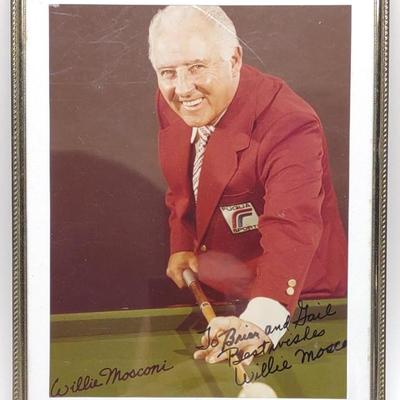 Sale Photo Thumbnail #629: Willie Mosconi Signed Billiards 8x10 Photograph
