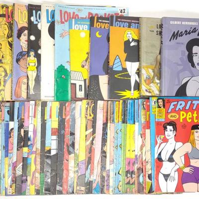 Sale Photo Thumbnail #361: (52) Adult Comic Books (Gilbert Hernandez)