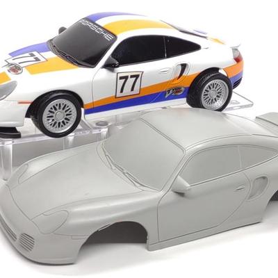 Sale Photo Thumbnail #628: Pre-production Tyco R/C Porche 911 Toy Car & Shell