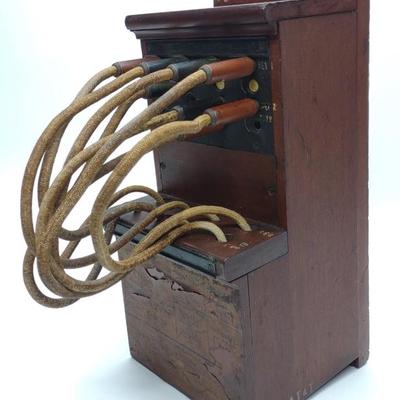 Sale Photo Thumbnail #567: Antique Telephone Switchboard / Patch Box