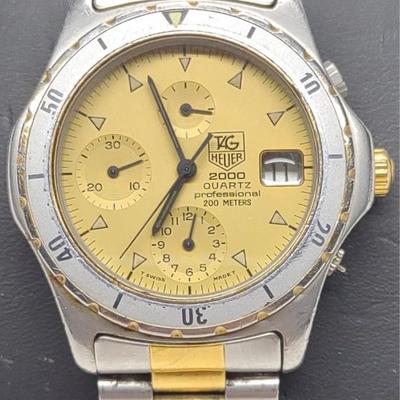 Sale Photo Thumbnail #494: Tag Heuer 2000 Quartz Chronograph Champagne Watch