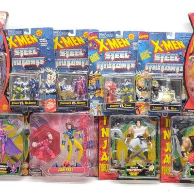 Sale Photo Thumbnail #594: (10) 1990s Marvel X-Men Action Figures (Sealed)