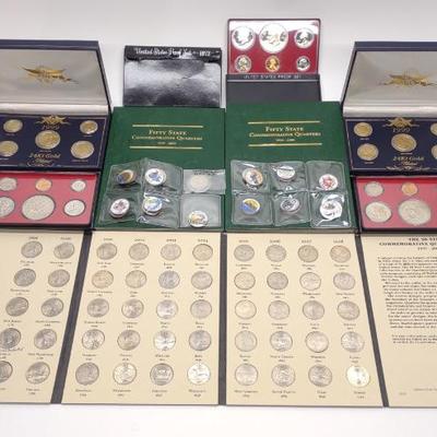 Sale Photo Thumbnail #201: US Mint Proof Coin Sets & Commemorative Quarters