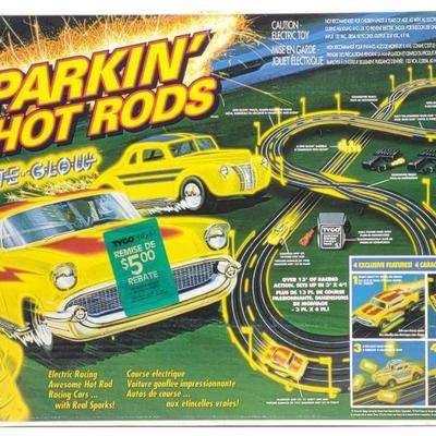 Sale Photo Thumbnail #178: Sealed 1992 Tyco Sparkin' Hot Rods Slot Car Set