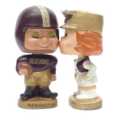 Sale Photo Thumbnail #15: Vintage Japan Kissing Boy & Girl Redskins Nodders