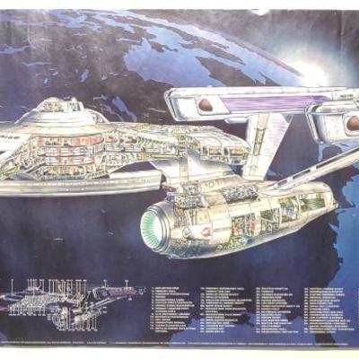 Sale Photo Thumbnail #489: George Takei Signed 1979 Star Trek Poster 48"x22"