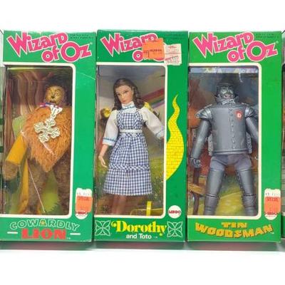 Sale Photo Thumbnail #229: (5) 1974 Mego Wizard Of Oz Action Figures w/ Boxes