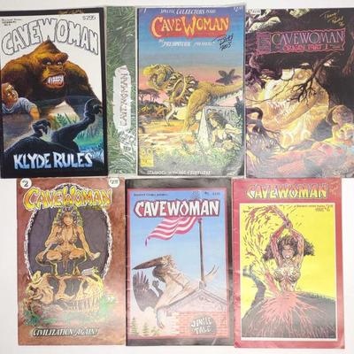Sale Photo Thumbnail #346: #1-6 Autographed Cavewoman Comic Books (Budd Root)