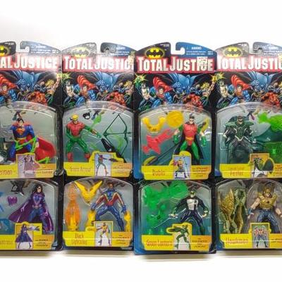 Sale Photo Thumbnail #592: 12 Kenner DC Total Justice Action Figures (Sealed)