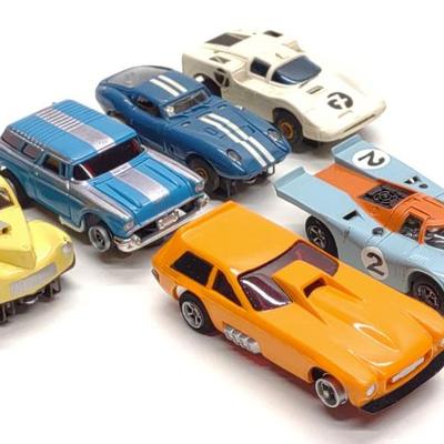 Sale Photo Thumbnail #196: 6 Vintage Aurora Slot Cars (Rare Nomad & Vega Van)