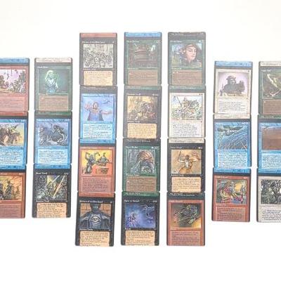 Sale Photo Thumbnail #101: (30) Miscut Sequential MTG Fallen Empires Cards