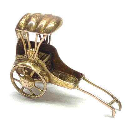 Sale Photo Thumbnail #317: 14K Yellow Gold Rickshaw Charm Pendant