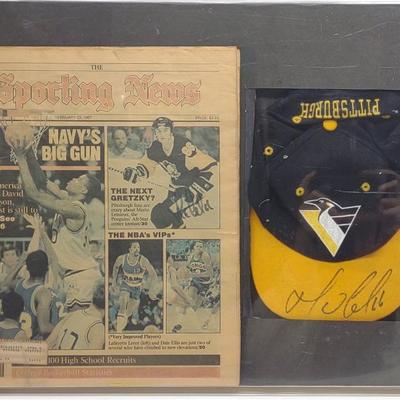Sale Photo Thumbnail #84: Mario Lemieux Autographed Pittsburgh Penguins Hat