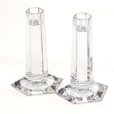 Sale Photo Thumbnail #24: Pr of Tiffany & Co Frank Lloyd Wright Candlesticks