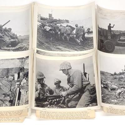 Sale Photo Thumbnail #237: (15) WWII Official US Marine Corp Photographs 8x10