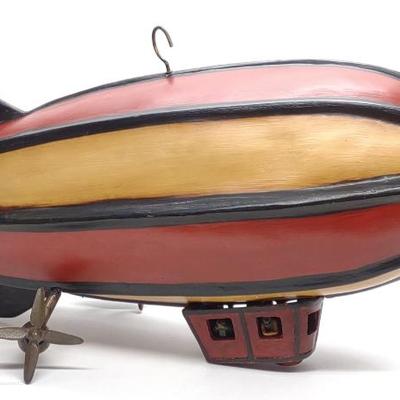 Sale Photo Thumbnail #258: 31" Zeppelin Airship Blimp Sculpture