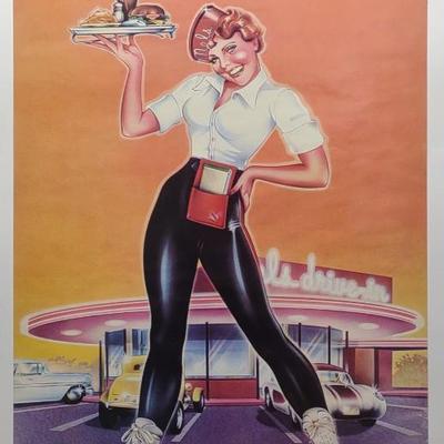 Sale Photo Thumbnail #441: 1973 American Graffiti MCA Promo Poster 35x22"