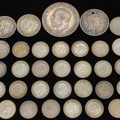 Sale Photo Thumbnail #180: (32) Silver International Coins