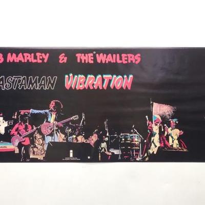 Sale Photo Thumbnail #462: Bob Marley Rastaman Vibration Promo Poster 36x12"