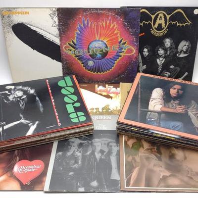 Sale Photo Thumbnail #417: 35 Original Classic Rock Vinyl Record Albums
