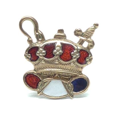 Sale Photo Thumbnail #278: 10K Gold & Enamel Order of Odd Fellows Lapel Pin