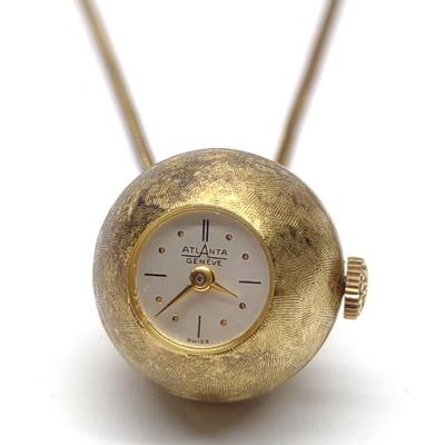 Sale Photo Thumbnail #497: Vintage Atlanta Geneve Ball Pendant Watch (works)