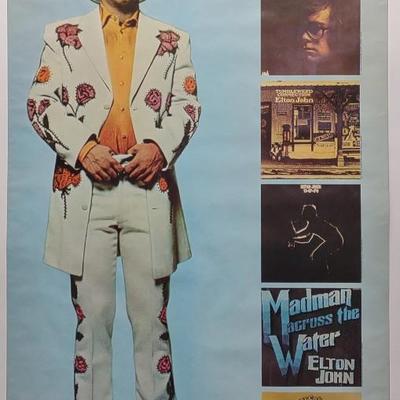 Sale Photo Thumbnail #438: 1972 Elton John MCA Records Promo Poster 35x22"