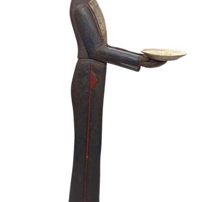 Sale Photo Thumbnail #43: Cast Iron Bellhop Smoking Stand (38" tall)