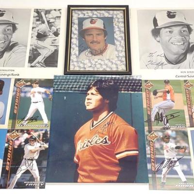 Sale Photo Thumbnail #563: 12 Baltimore Orioles Autographed Baseball Photos