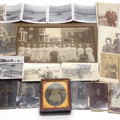 Sale Photo Thumbnail #565: 29 Antique Tin Types, Photographs & Cabinet Cards