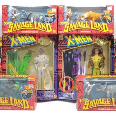 Sale Photo Thumbnail #600: 8 1990s Marvel X-Men Toy Biz Action Figures Sealed