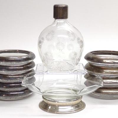 Sale Photo Thumbnail #210: 1880 Thomas Johnson II Sterling Perfume & Coasters