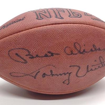 Sale Photo Thumbnail #500: Johnny Unitas Autographed Football