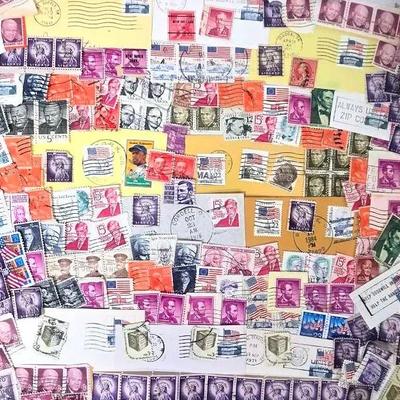 Historical Figures and Buildings Stamp Collection 