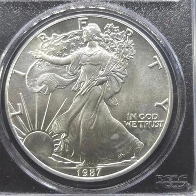 1987 PCGS MS-69 Silver Eagle 