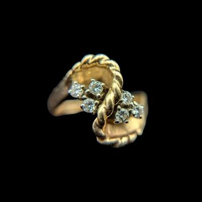 14K Yellow Gold Diamond Ring, NAGL #1227014