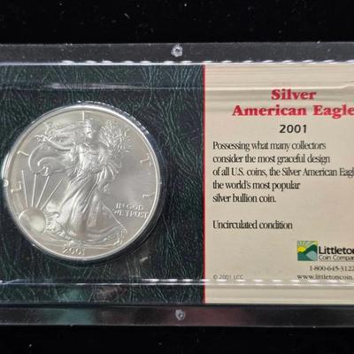2001 1oz Silver Eagle, Littleton Coin Co