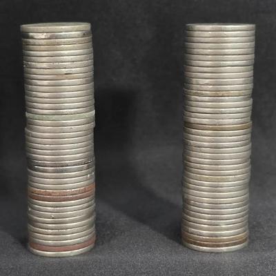 2 Rolls of 80 Buffalo Nickels
