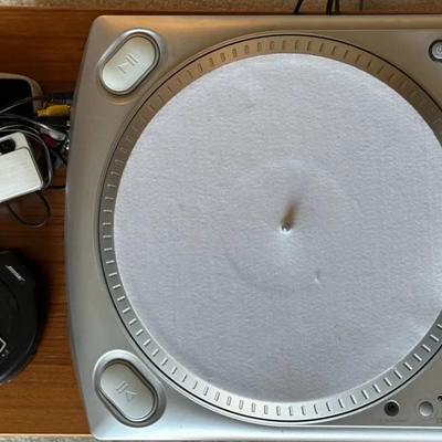 Sony Cyber-Shot Digital Camera, Bose Portable CD Player, & Ion USB Turntable