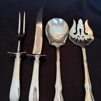 Sterling Silver Handle Serving Utensils 
