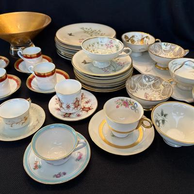 Assortment Of Demitasse Cups & Saucers 
