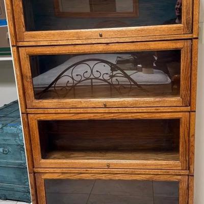 Four Shelf Barrister Cabinet 