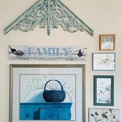 Powder Blue Bird Wall Art 