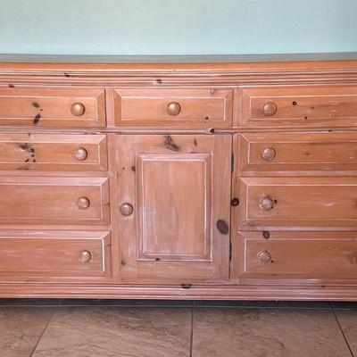Coastal Designed Wood Storage Cabinet 