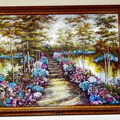“Bridge Of Flowers” Painting