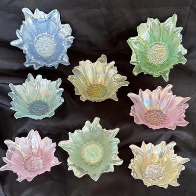 Vintage Sunflower Iridescent Candy Bowls