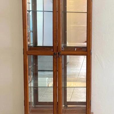 Claw Foot Display Curio Cabinet 